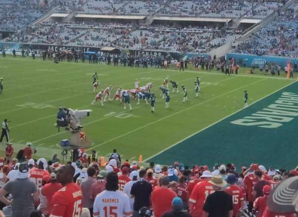 EverBank Stadium, section: 131, row: CC, seat: 1