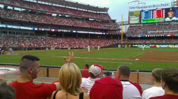 Great American Ball Park, section: 131, row: I, seat: 14
