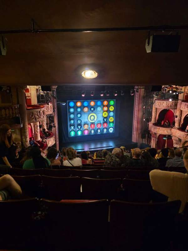 Shaftesbury Theatre, section: Royal Circle, row: L, seat: 32