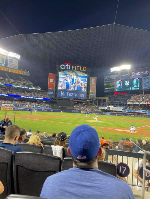 Citi Field, section: 17, row: 4, seat: 1