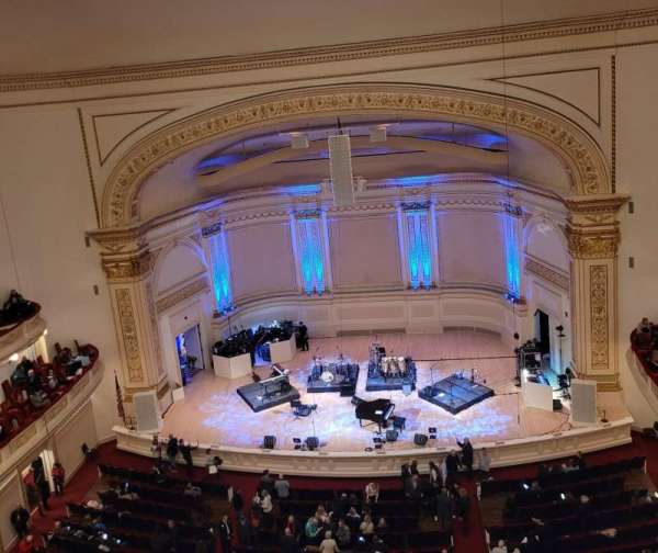 Carnegie Hall, section: Lower Balcony RC, row: A, seat: 114