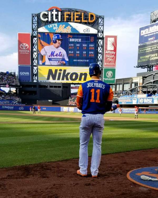 Citi Field, section: B, row: 1, seat: 12