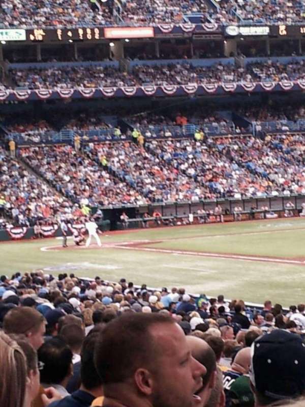 Tropicana Field, section: 132, row: x, seat: 3