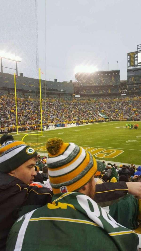 Lambeau Field, section: 104, row: 20, seat: 3,4,5,6