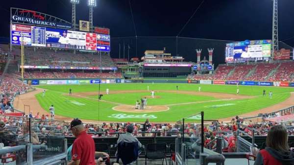 Great American Ball Park, section: 124, row: D, seat: 14