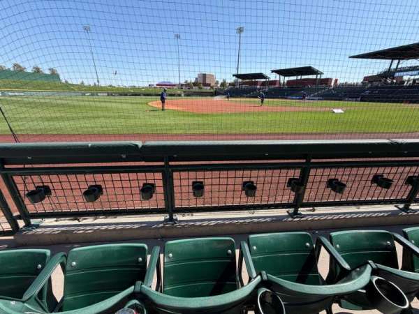 Sloan Park, section: 106, row: 2, seat: 4
