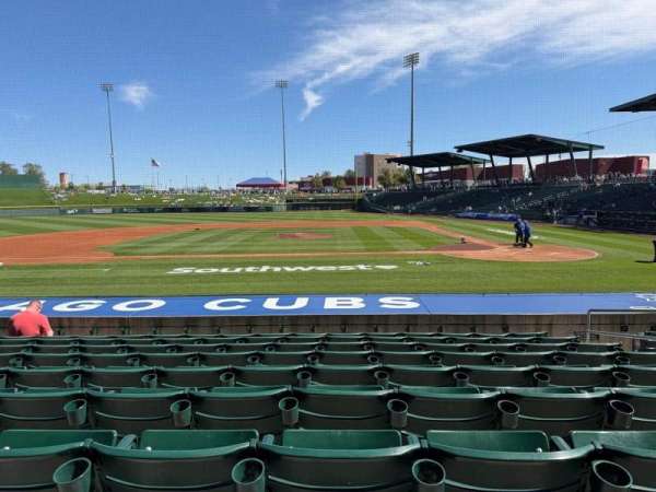 Sloan Park, section: 108, row: 13, seat: 19