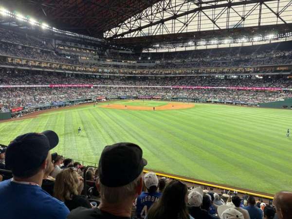 Globe Life Field, section: 133, row: 14, seat: 5