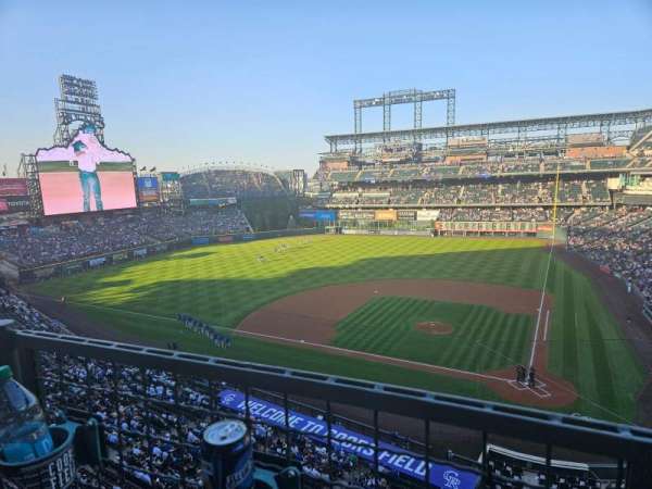 Coors Field, section: L335, row: 1, seat: 6