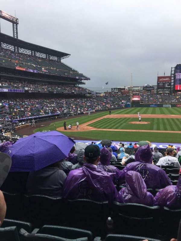 Coors Field, section: 124, row: 31, seat: 4