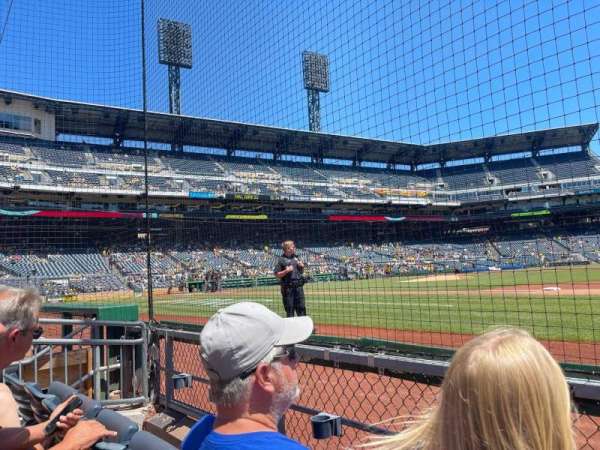 PNC Park, section: 9, row: B, seat: 2