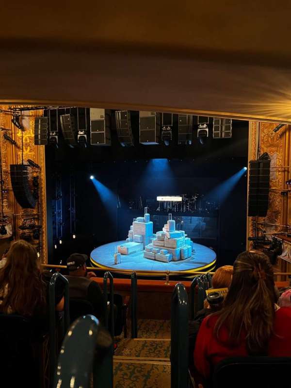 Longacre Theatre, section: Mezzanine R, row: F, seat: 1