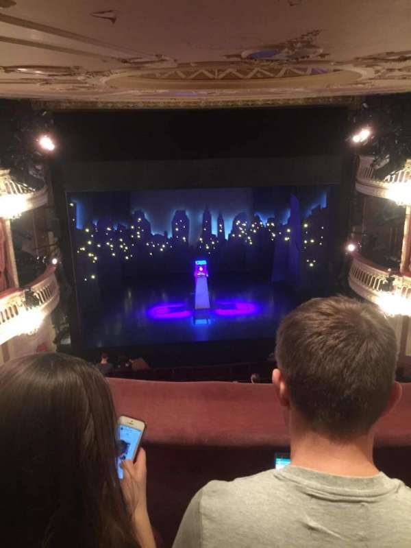 Criterion Theatre, section: Upper circle, row: B, seat: 18