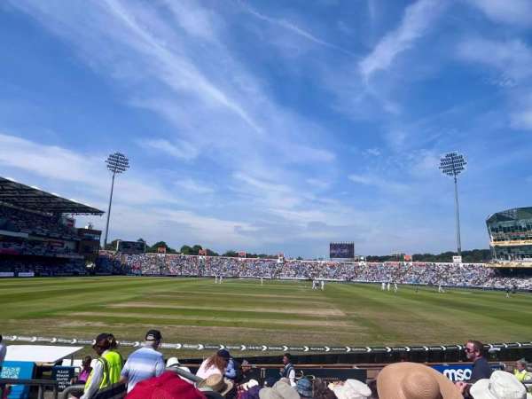 Headingley Cricket Ground, section: S, row: L, seat: 9