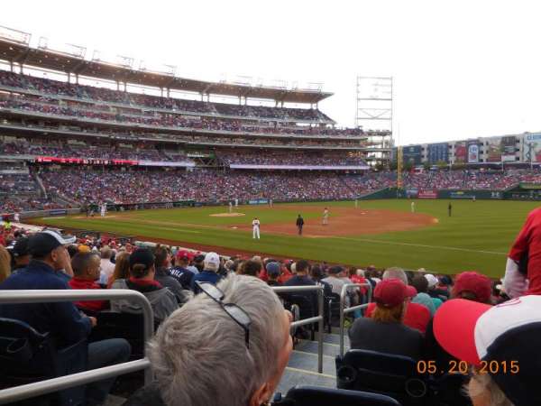 Nationals Park, section: 133, row: X, seat: 18