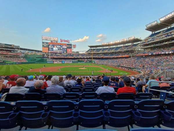 Nationals Park, section: 117, row: CC, seat: 4