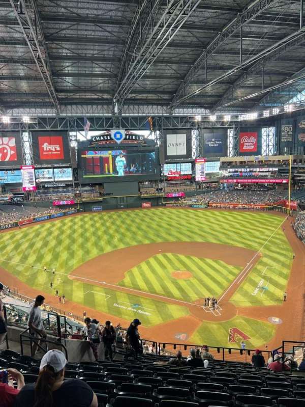 Chase Field, section: 318, row: 16, seat: 8