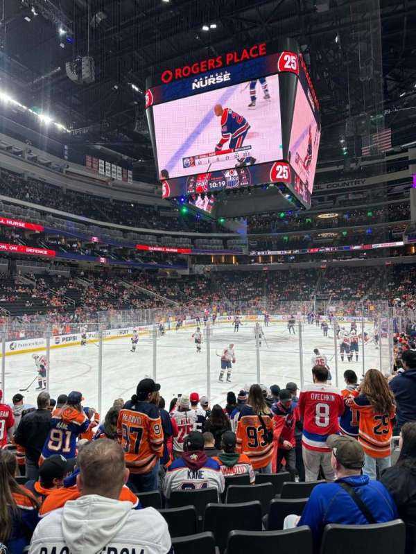Rogers Place, section: 109, row: 10, seat: 5