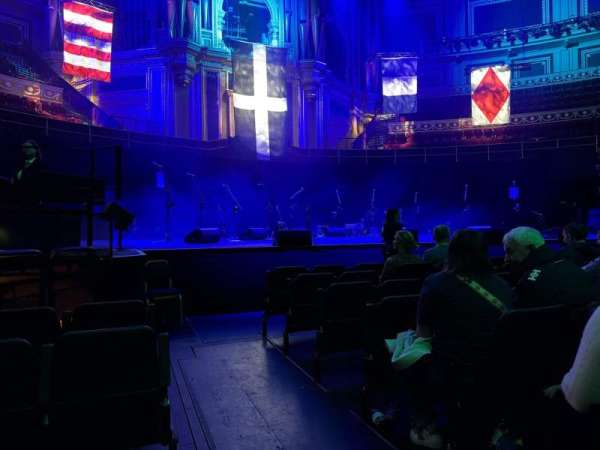 Royal Albert Hall, section: A, row: 7, seat: 10
