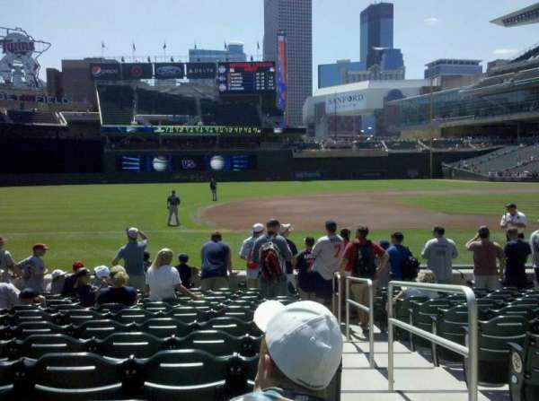 Target Field, section: 15, row: 11, seat: 1