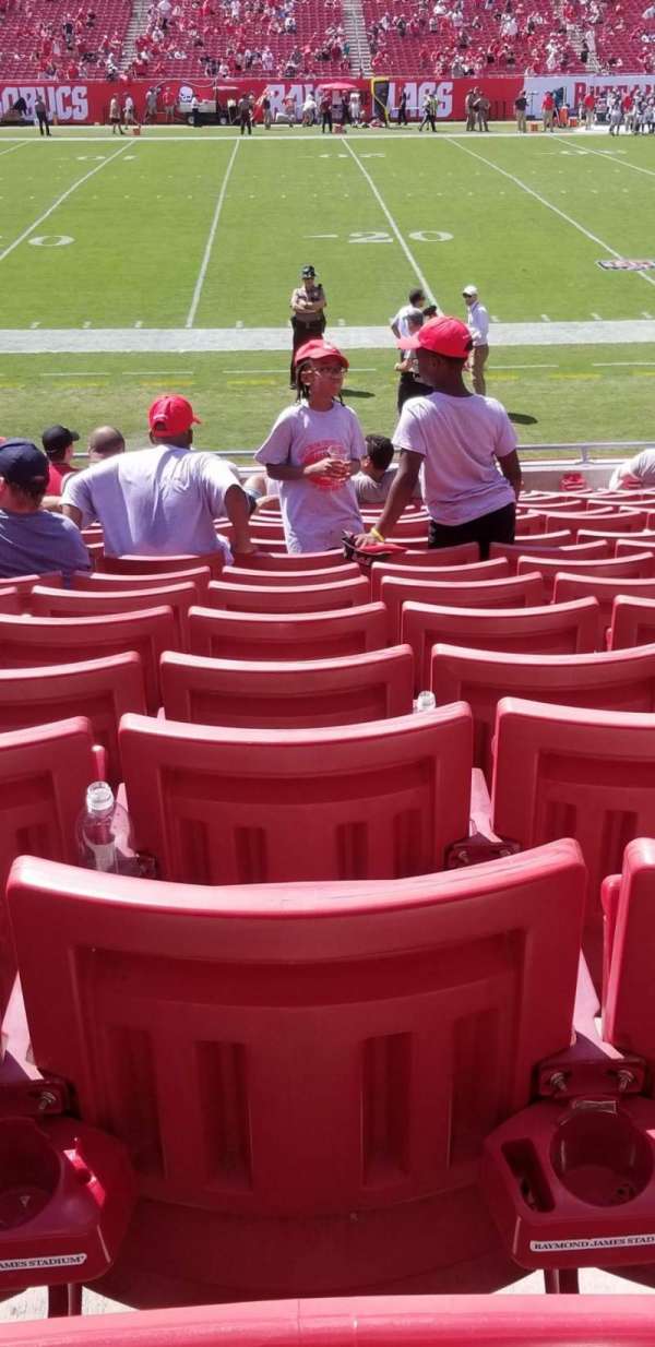 Raymond James Stadium, section: 133, row: S, seat: 17
