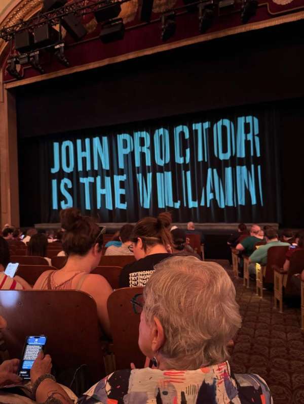 Booth Theatre, section: Orchestra C, row: J, seat: 119