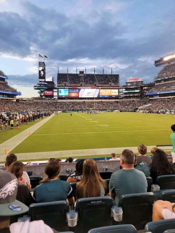 Lincoln Financial Field, section: 109, row: 6, seat: 7
