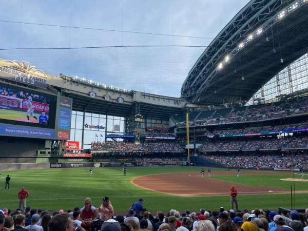 American Family Field, section: 124, row: 15, seat: 13