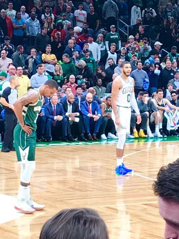 TD Garden, section: 12, row: 1, seat: 16