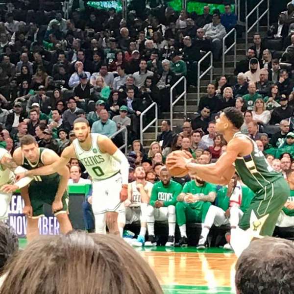 TD Garden, section: 12, row: 1, seat: 16