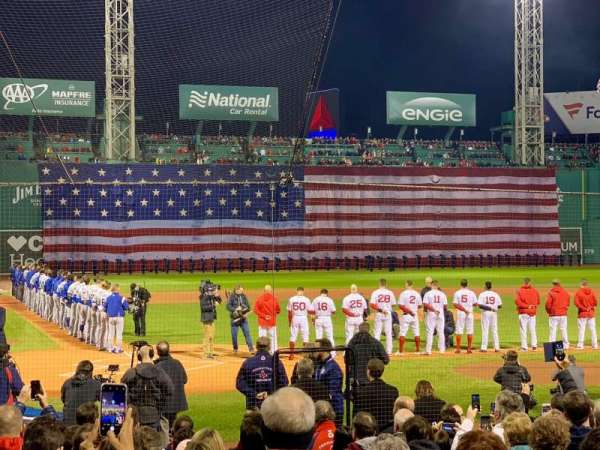 Fenway Park, section: Field Box 39, row: L, seat: 6
