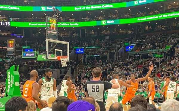 TD Garden, section: 12, row: 1, seat: 11