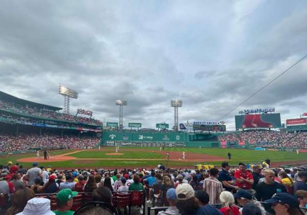Fenway Park, section: Loge Box 118, row: DD, seat: 1