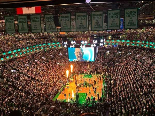 TD Garden, section: 308, row: 15, seat: 4