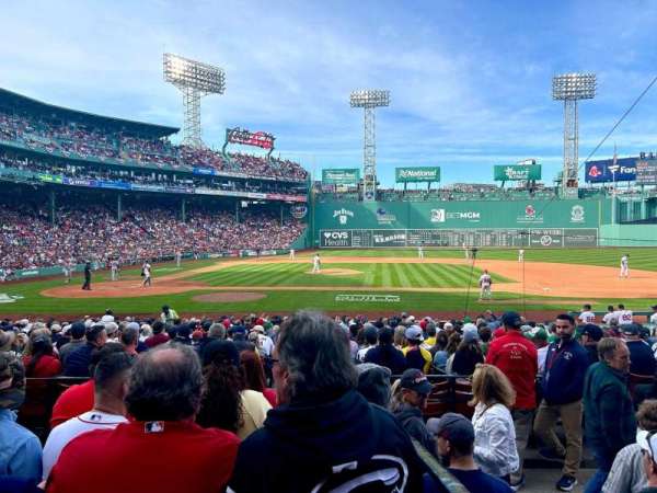 Fenway Park, section: Loge Box 117, row: EE, seat: 1
