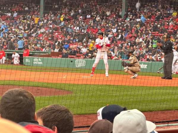 Fenway Park, section: Field Box 60, row: B, seat: 4