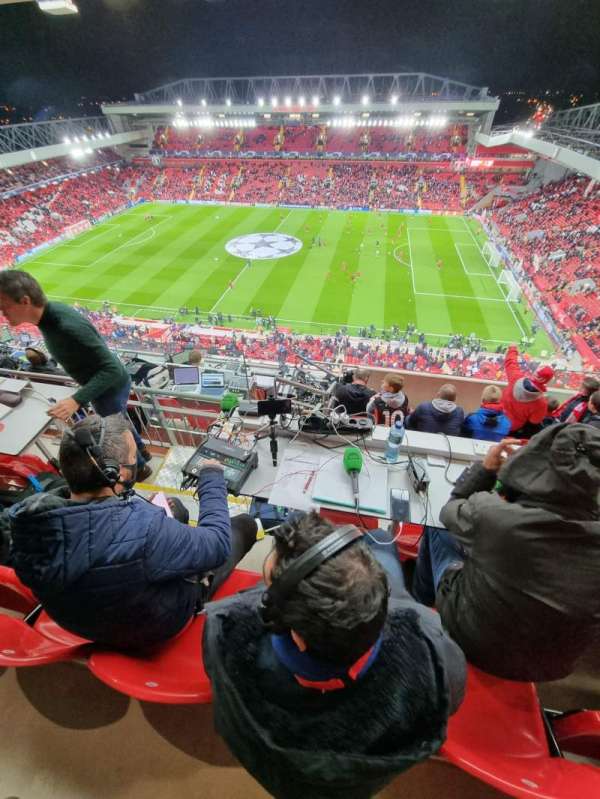 Anfield, section: U7, row: 65, seat: 185
