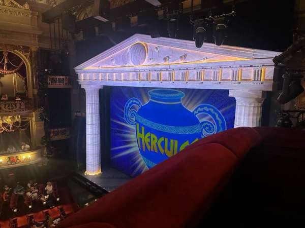 Theatre Royal Drury Lane, section: Grand Circle, row: A, seat: 3
