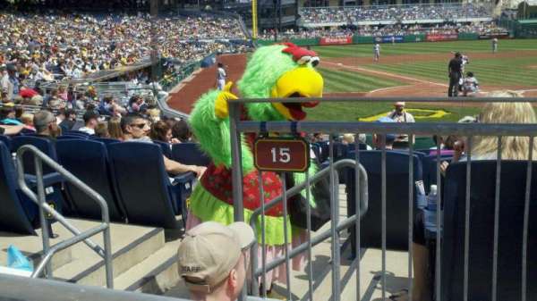 PNC Park, section: 115, row: A, seat: 5