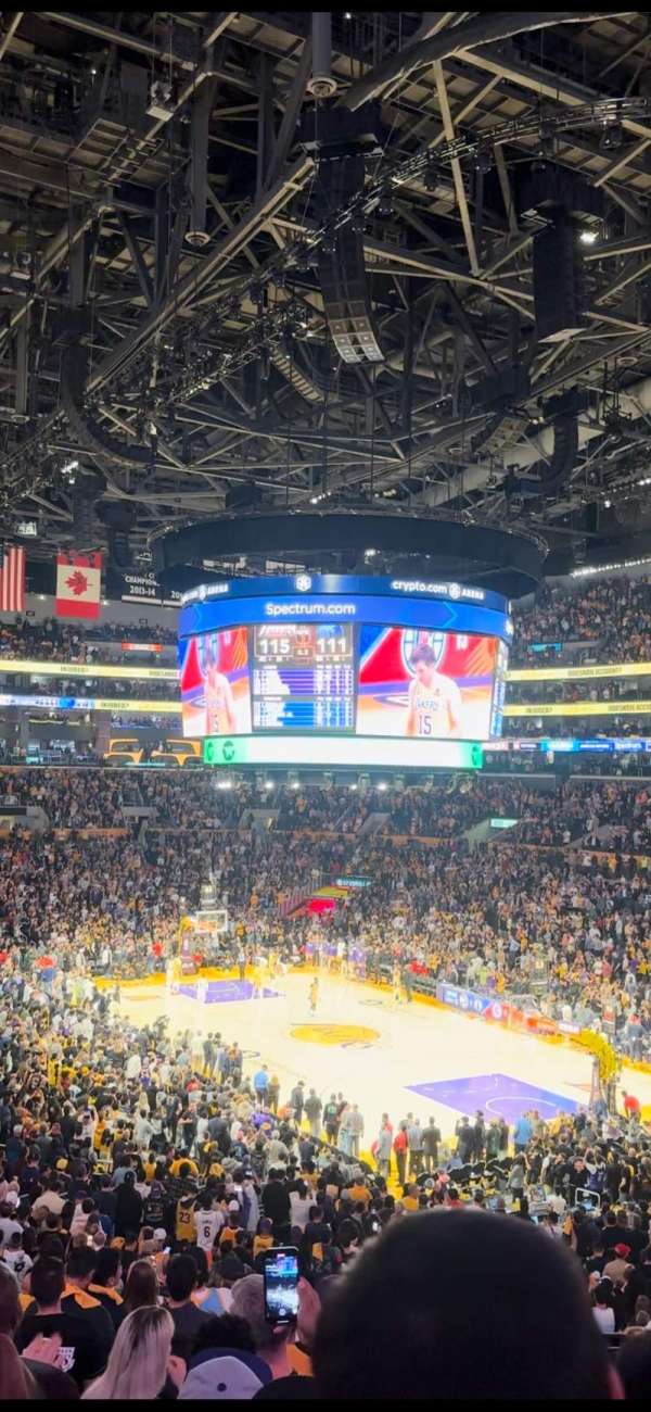 Crypto.com Arena, section: 210, row: 12