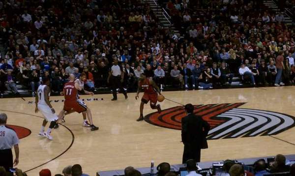 Moda Center, section: 102, row: 10, seat: 8