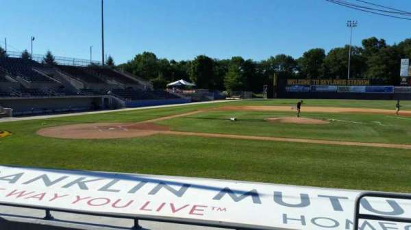 Skylands Stadium, section: F, row: 7, seat: 2