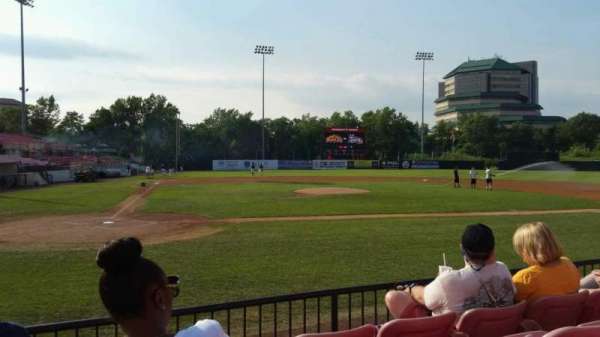 Yogi Berra Stadium, section: K, row: 4, seat: 5