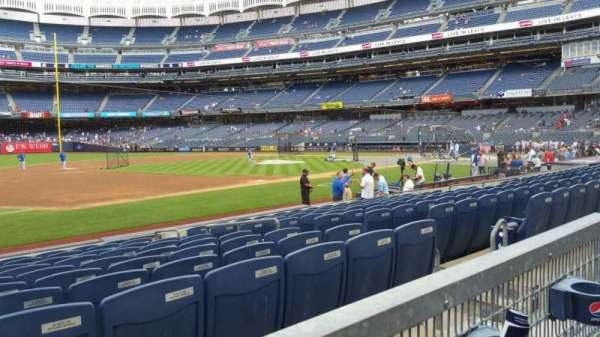 Yankee Stadium, section: 127A, row: 1, seat: 8