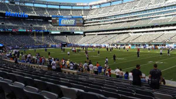 MetLife Stadium, section: 134, row: 10, seat: 1