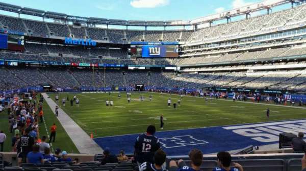 MetLife Stadium, section: 129, row: 15, seat: 18
