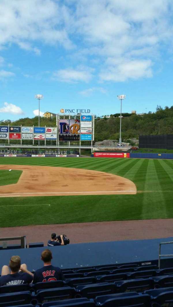 PNC Field, Scranton, section: 16, row: 10, seat: 6