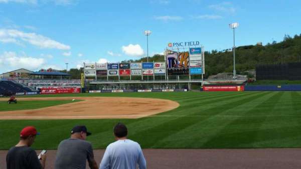 PNC Field, Scranton, section: 15, row: 4, seat: 1