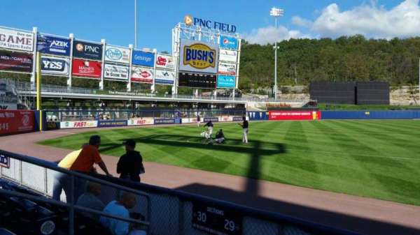 PNC Field, Scranton, section: 29, row: 4, seat: 11
