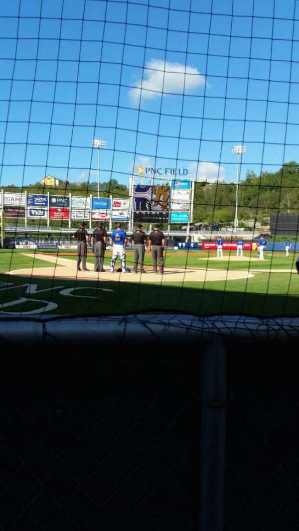 PNC Field, Scranton, section: 20, row: 1, seat: 4